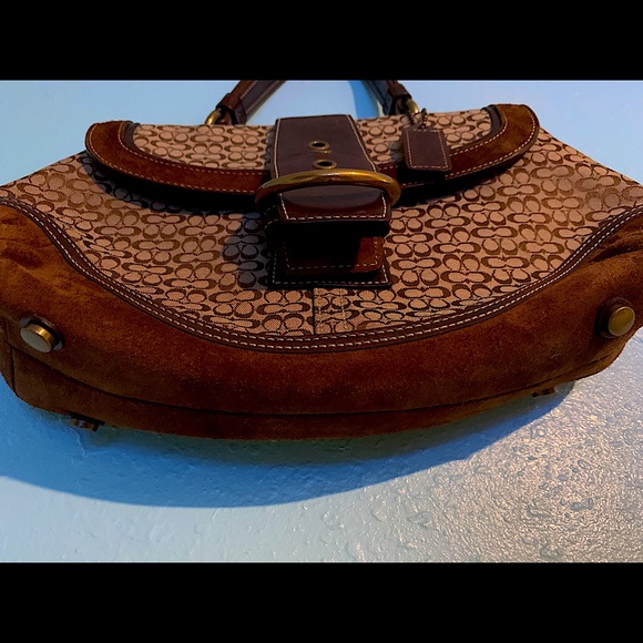 Limited Edition Studded Brown and Tan Baguette - Picture 2 of 4